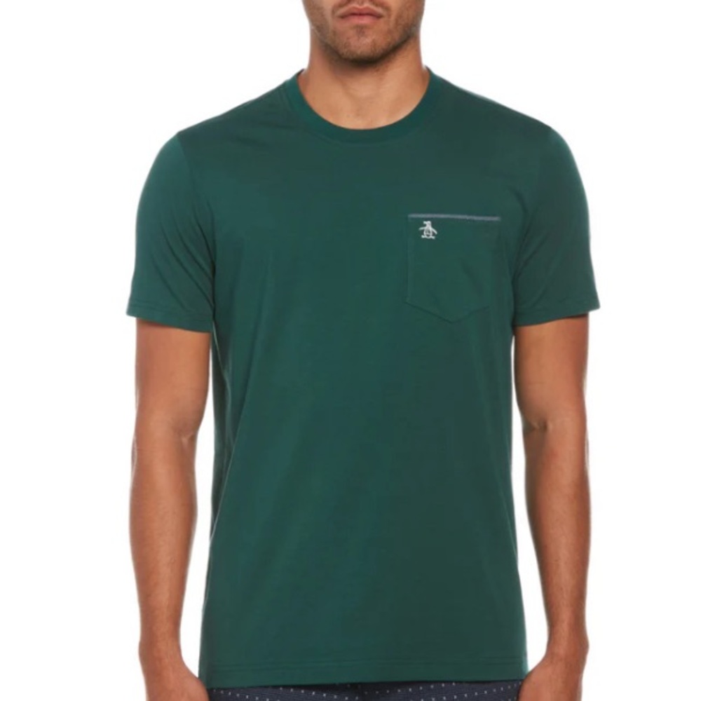 Original Penguin Chambray T-Shirt Color: June Bug Size XS NWT - Picture 1 of 4